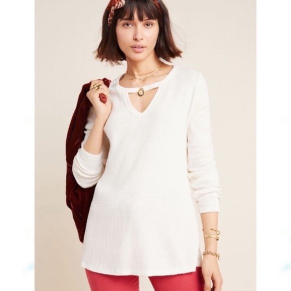 Anthropologie | NWT Nadia Waffle Tunic Top - Picture 4 of 16